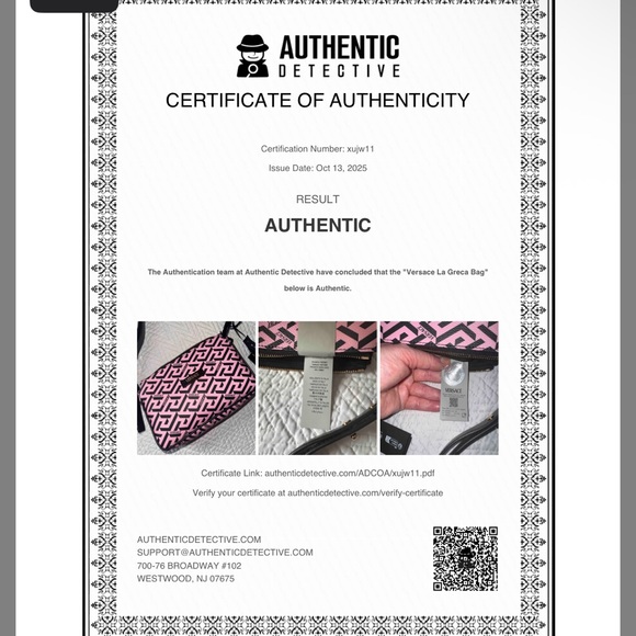 NWT Versace Pink and Black Shoulder Bag includes dust bag, Sales tags & dustbag - Picture 16 of 16